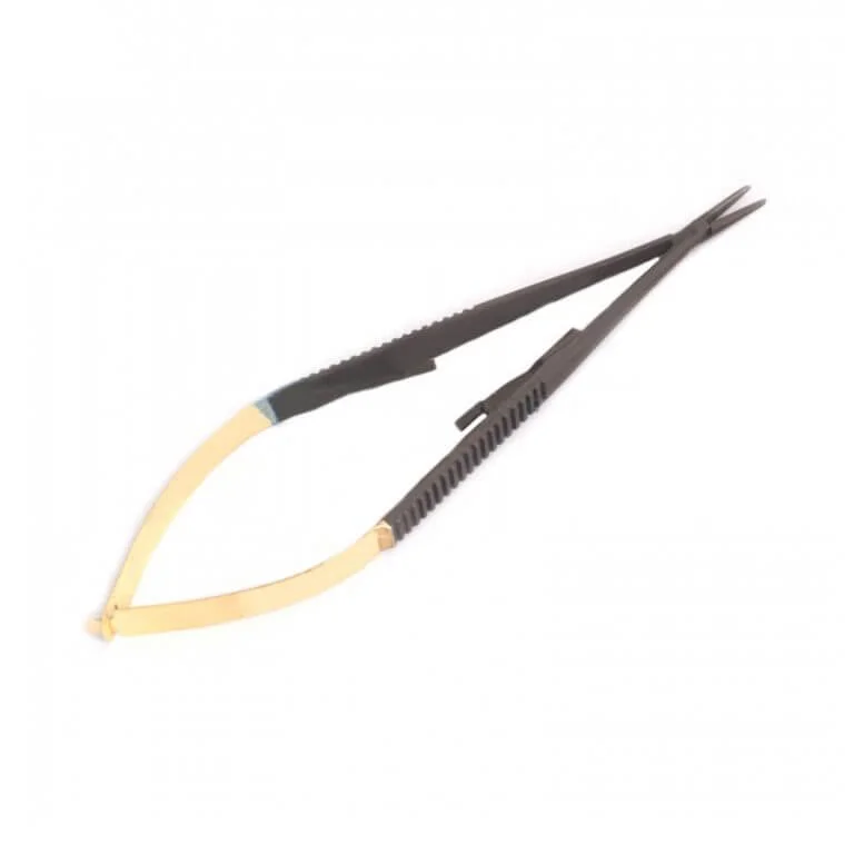 SurgicalMart-SM1091-768x768 TC Castroviejo Needle Holder 5.5″ Straight with Black Coating & Gold Spring Surgical - Image 1