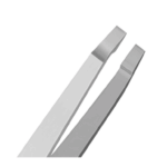 Flat Eyebrow Tweezer 4 Inches (10.2cm) - Image 2