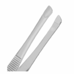 Eyebrow Tweezers 3.5″ Oblique Tip with Non-Slip Grip - Image 2