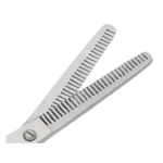 Double Edged Professional Hair Thinning Shears 6.5” Silver - Image 2