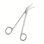 Professional Angled Crown Scissors – Heavy Duty Acrylic Nail & Hair Extension Trimming Tool