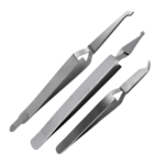 3 Pcs Dental De Bonding Bracket Placement Reverse Action Tweezers Set