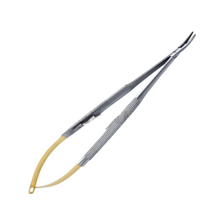 Untitled design (80) TC Castroviejo Needle Holder 7″ Curved - Image 1