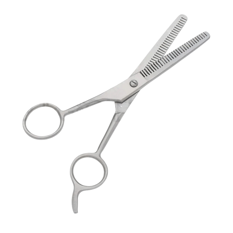 Untitled design (84) Double Edged Professional Hair Thinning Shears 6.5” Silver - Image 1